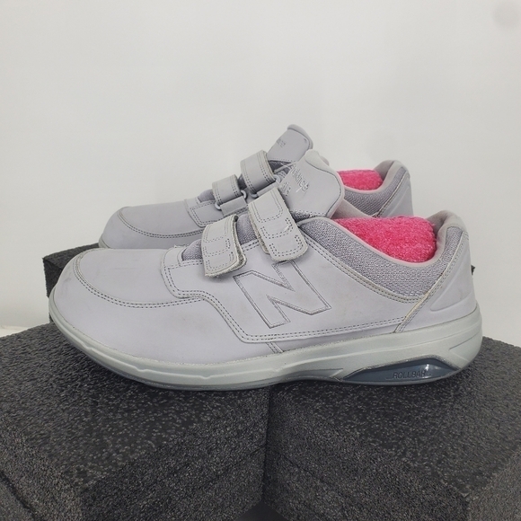 New Balance Men’s 813 V1 Hook and Loop Walking Shoes Size 12 EEEE Grey - Picture 2 of 10
